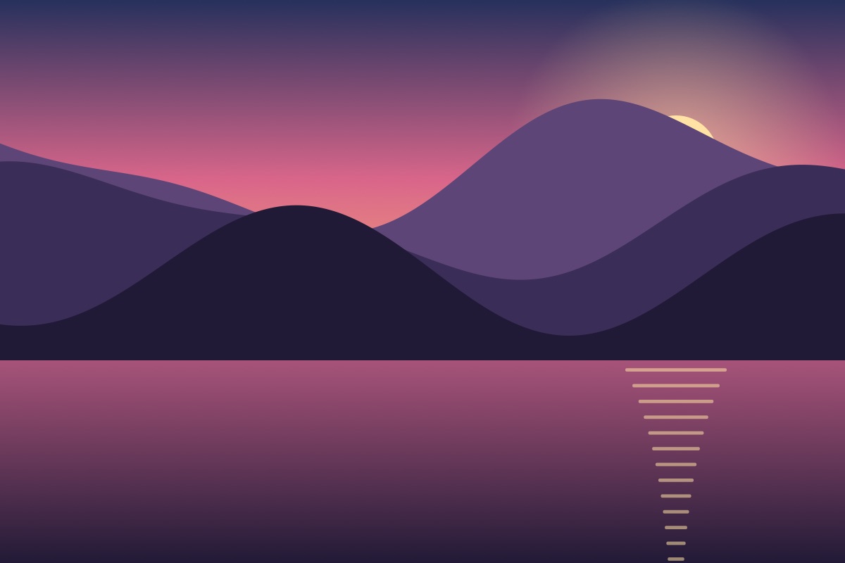An old harbour wall at dusk